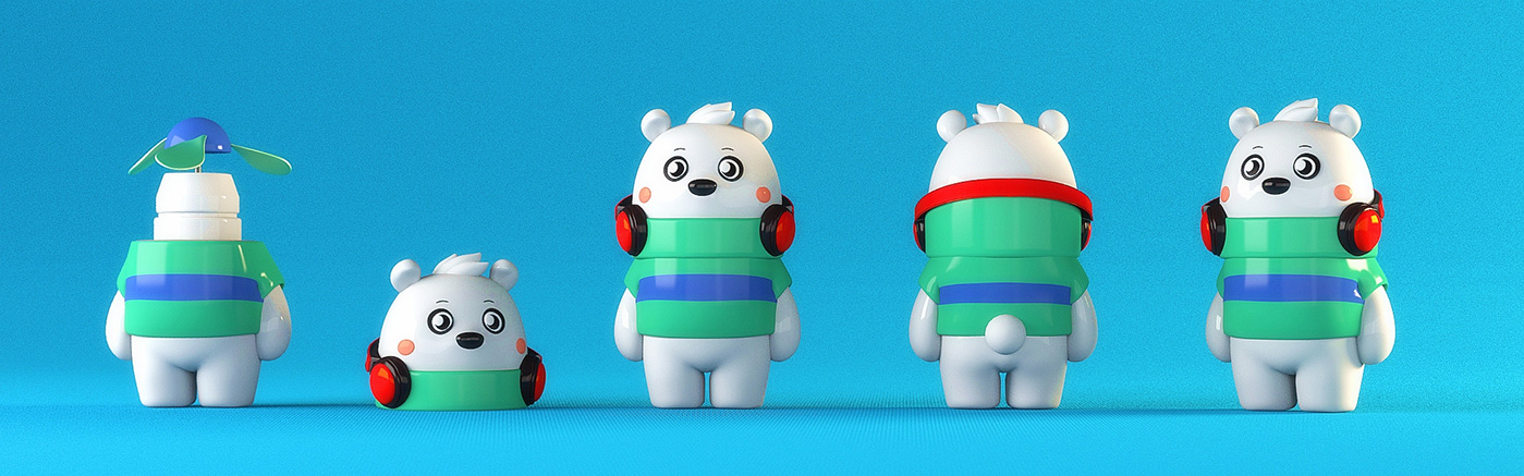 midea空調(diào)北極熊吉祥物設(shè)計(jì)-產(chǎn)品