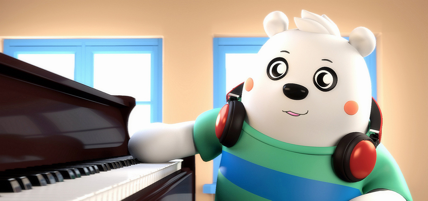 midea空調(diào)北極熊吉祥物設(shè)計(jì)－特寫鏡頭