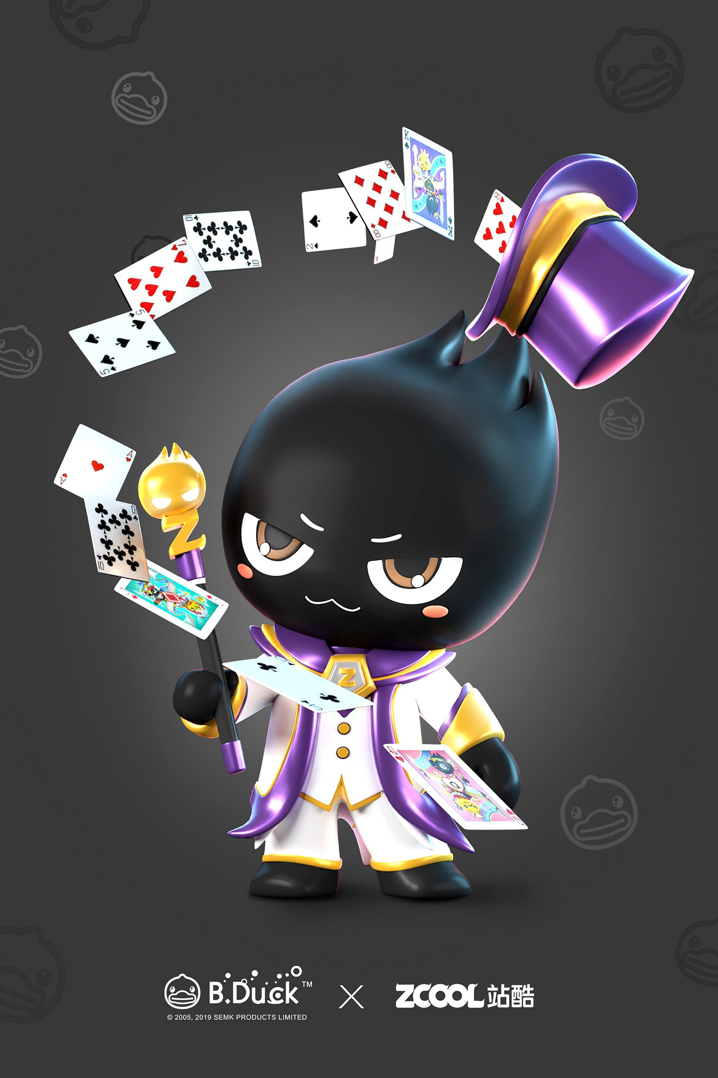 小黃鴨 &站酷IP形象聯名撲克牌設計19