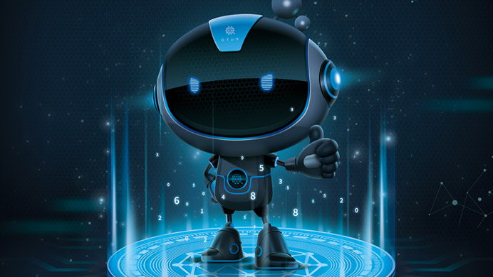 量子鏈卡通形象設(shè)計